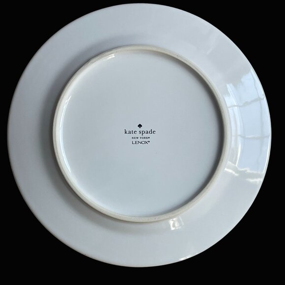 Kate Spade Lenox Blue Rim Early Bird Special Diner 8.75" Plate - Picture 3 of 4